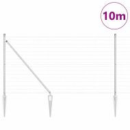 Ограда с пост Сребрист 1 x 10 m Стомана