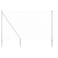 Ограда с пост Сребрист 1,5 x 10 m Стомана