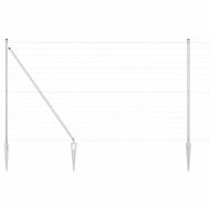 Ограда с пост Сребрист 1,6 x 10 m Стомана