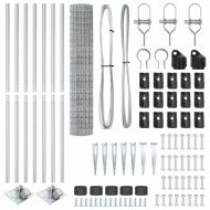 Ограда с пост Сребрист 1,6 x 10 m Стомана