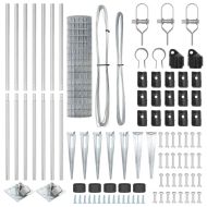 Ограда с пост Сребрист 1,4 x 10 m Стомана