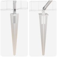 Ограда с пост Сребрист 1,4 x 10 m Стомана