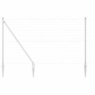 Ограда с пост Сребрист 1,6 x 10 m Стомана