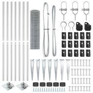 Ограда с пост Сребрист 1,4 x 10 m Стомана