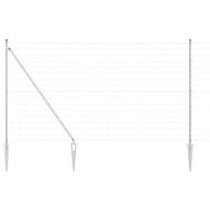 Ограда с пост Сребрист 1,6 x 10 m Стомана