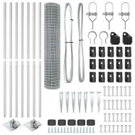 Ограда с пост Сребрист 1,6 x 10 m Стомана