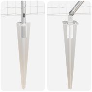 Ограда с пост Сребрист 0,4 x 25 м Стомана