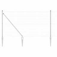 Ограда с пост Сребрист 1 x 25 m Стомана
