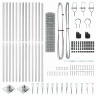 Ограда с пост Сребрист 1,2 x 25 m Стомана