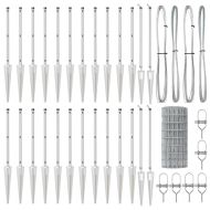 Ограда с пост Сребрист 0,4 x 50 м Стомана