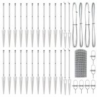 Ограда с пост Сребрист 0,4 x 50 м Стомана