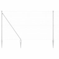 Ограда с пост Сребрист 1,6 x 10 m Стомана