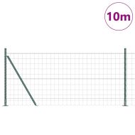 Ограда с пост Зелен 1 x 10 m Стомана и PVC
