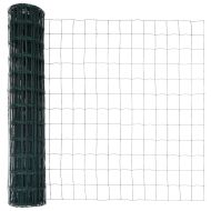 Ограда с пост Зелен 1 x 10 m Стомана и PVC