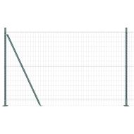 Ограда с пост Зелен 1,2 x 25 m Стомана и PVC