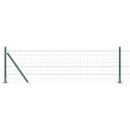 Ограда с пост Зелен 0,4 x 50 м Стомана и PVC