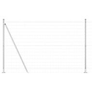 Ограда с пост Сребрист 1,6 x 10 m Стомана
