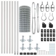 Ограда с пост Сребрист 0,4 x 10 м Стомана