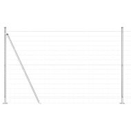 Ограда с пост Сребрист 1,6 x 10 m Стомана
