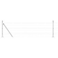 Ограда с пост Сребрист 0,6 x 25 м Стомана