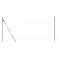 Ограда с пост Сребрист 0,8 x 25 m Стомана