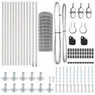 Ограда с пост Сребрист 0,4 x 25 м Стомана