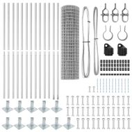 Ограда с пост Сребрист 1 x 25 m Стомана