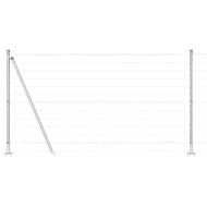 Ограда с пост Сребрист 1,2 x 25 m Стомана