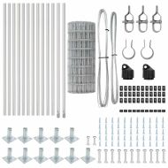 Ограда с пост Сребрист 0,4 x 50 м Стомана