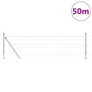 Ограда с пост Сребрист 0,6 x 50 м Стомана
