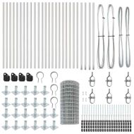 Ограда с пост Сребрист 0,4 x 50 м Стомана