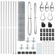 Ограда с пост Сребрист 1,6 x 10 m Стомана