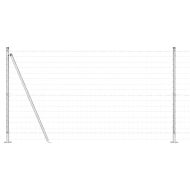 Ограда с пост Сребрист 1,2 x 25 m Стомана