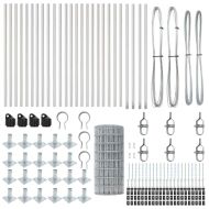 Ограда с пост Сребрист 0,4 x 50 м Стомана