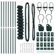 Стълб за ограда. Зелен 10 x 1,5 м (мрежа 40 x 40 мм)