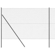 Стълб за ограда. Сив 10 x 1,6 м (мрежа 40 x 40 мм)