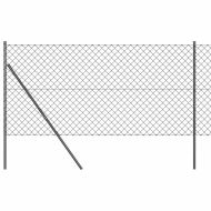 Стълб за ограда. Сив 10 x 1,4 м (мрежа 60 x 60 мм)