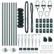 Стълб за ограда. Зелен 10 x 0,8 м (мрежа 60 x 60 мм)