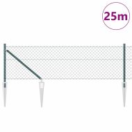 Оградна мрежа с шипове 25 x 0,4 m ПВЦ-обработена стомана Зелено