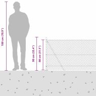 Стълб за ограда. Зелен 10 x 0,8 м (мрежа 40 x 40 мм)