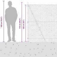 Цепеща ограда с бетонна основа 10 x 1,6 m Зелено Мрежа