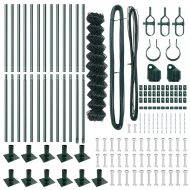 Стълб за ограда. Зелен 25 x 1 м (мрежа 40 x 40 мм)
