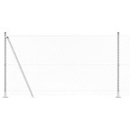 Стълб за ограда. Сребрист 10 x 1,2 м (мрежа 40 x 40 мм) Стомана