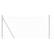 Стълб за ограда. Сребрист 10 x 0,8 м (мрежа 60 x 60 мм) Стомана