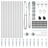 Стълб за ограда. Галванизирана 50 x 0,8 m Стомана