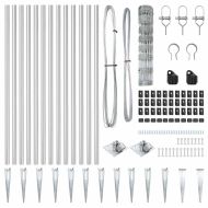 Стълб за ограда. Галванизирана 50 x 0,8 m Стомана