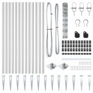Стълб за ограда. Галванизирана 50 x 1 m Стомана