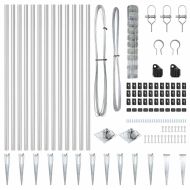 Стълб за ограда. Галванизирана 50 x 1 m Стомана