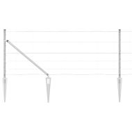 Стълб за ограда. Галванизирана 100 x 0,8 м Стомана