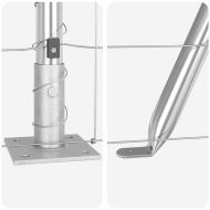 Стълб за ограда. Галванизирана 100 x 1 м Стомана